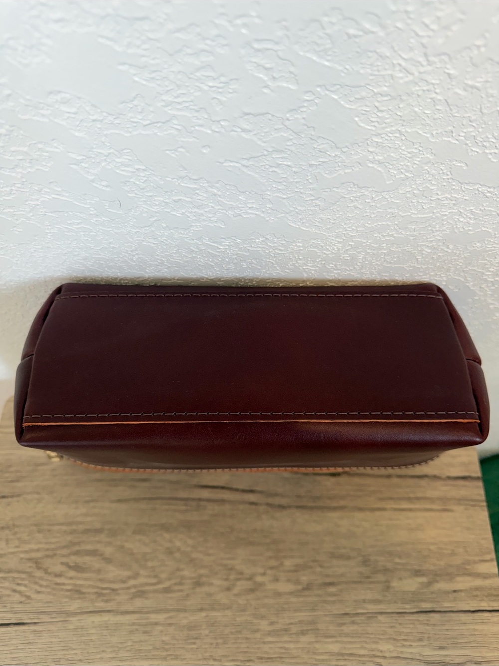 Portland Leather Goods XL makeup bag in Cognac - Picture 6 of 6